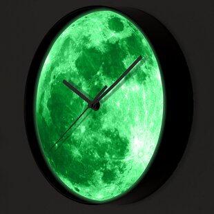 Night glow online wall clock